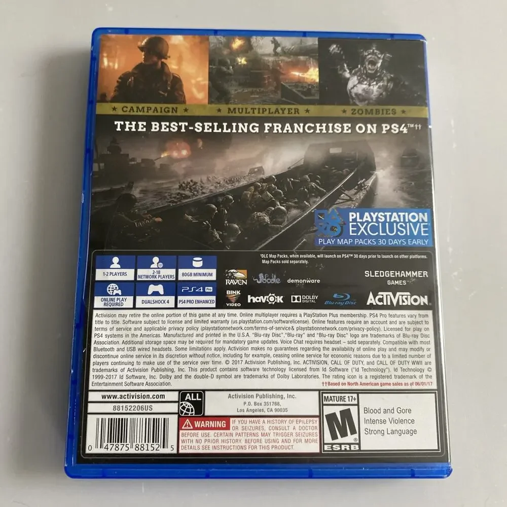 Call Of Duty WWII PS4 - Sony PlayStation 4